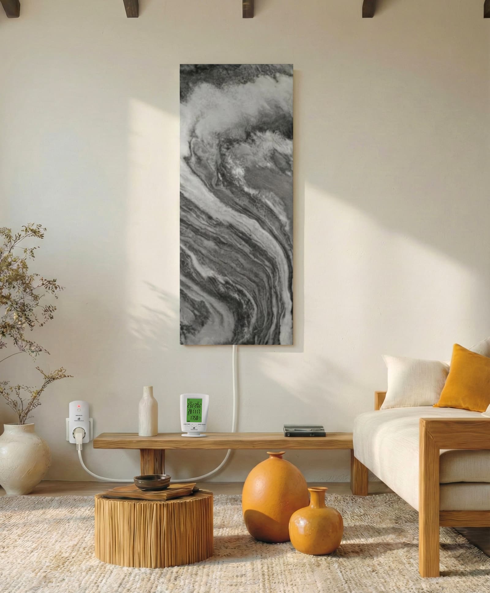 Marbre foncé 800 watts