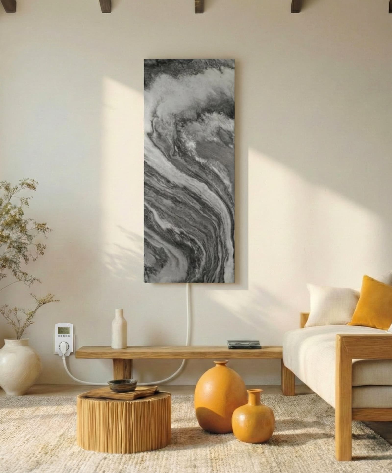 Marbre foncé 800 watts