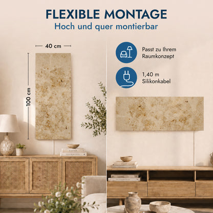Chauffage en pierre naturelle 800 watts avec thermostat