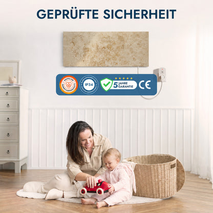 Chauffage en pierre naturelle 800 watts avec thermostat
