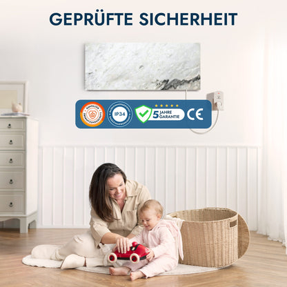 Chauffage en pierre naturelle 800 watts avec thermostat