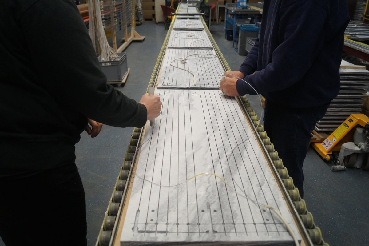Assemblage des éléments chauffants en production